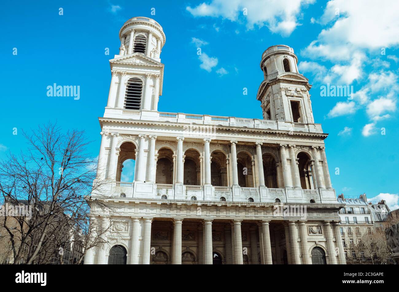 Beautiful shot of the Eglise SaintSulpice in Paris, France Eglise