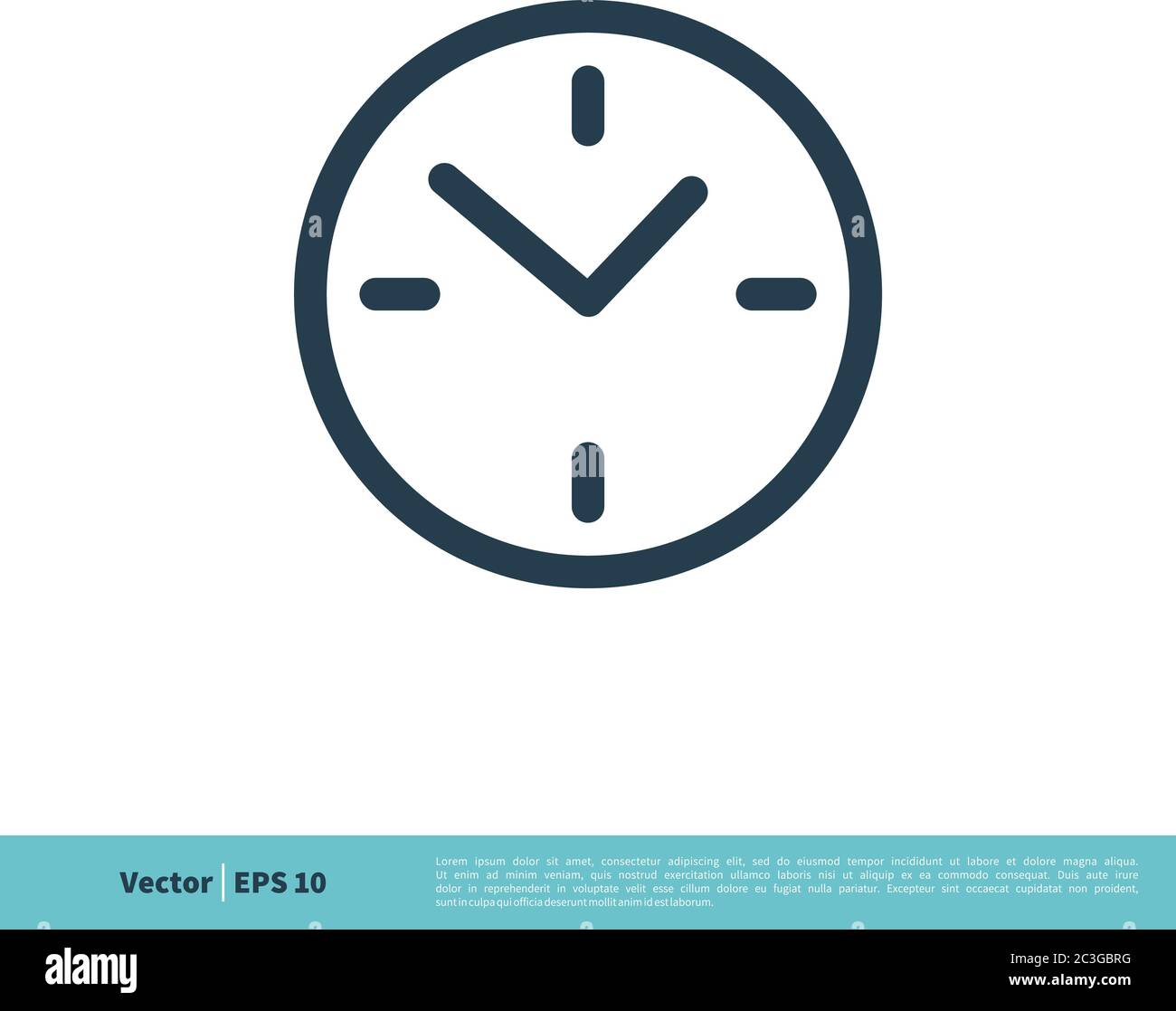 Clock Icon Vector Logo Template Illustration Design. Vector EPS 10 ...