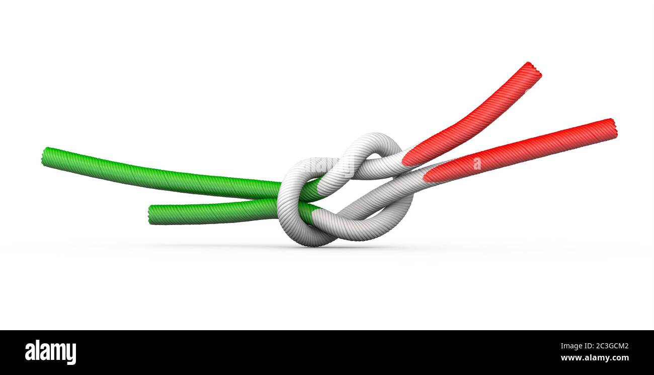 A italy strong knot digital 3d Stock Photo