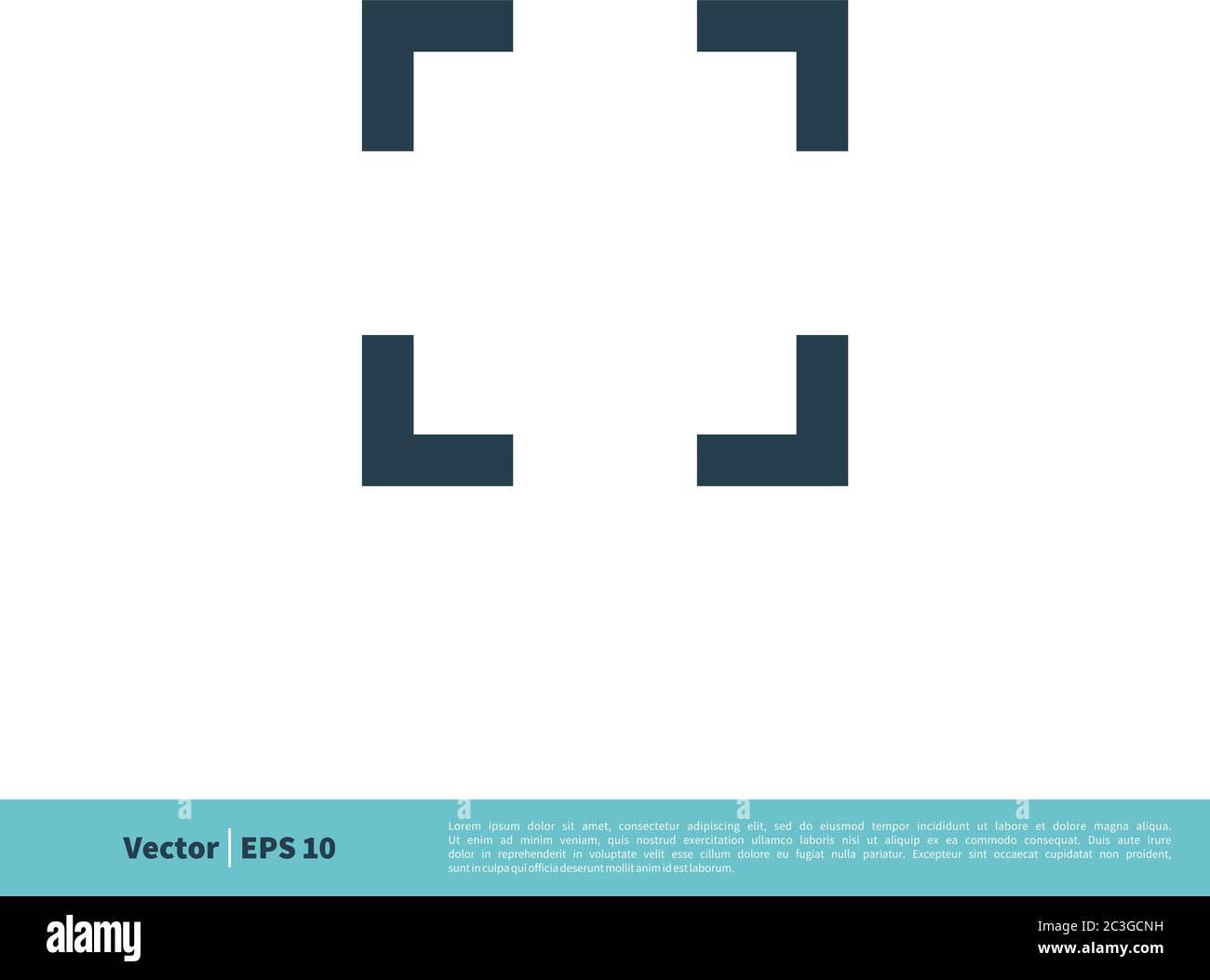 Full Screen Preview Icon Vector Logo Template Illustration Design. Vector EPS 10. Stock Vector