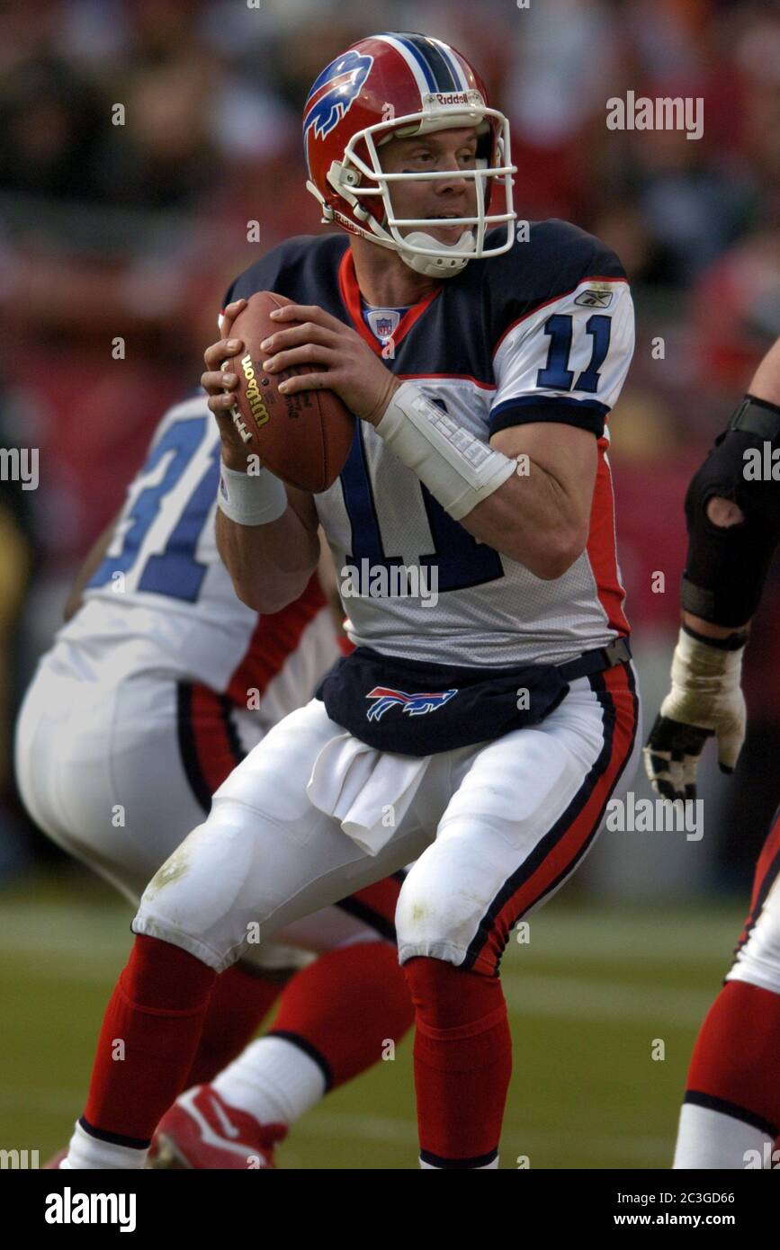 Buffalo Bills quarterback Drew Bledsoe (11) is sacked December 5, 2004  during first half action against the Miami Dolphins at Pro Player Stadium  in Miami , FL. The Buffalo Bills beat the