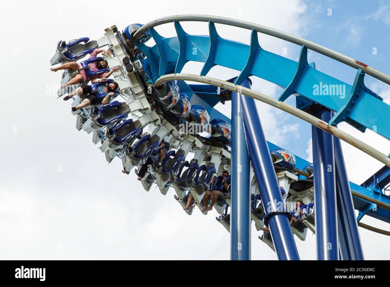 Roller coaster, SeaWorld, San Antonio, Texas Stock Photo - Alamy