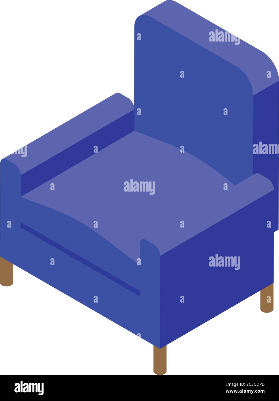 Interior armchair icon, isometric style Stock Vector Image & Art - Alamy