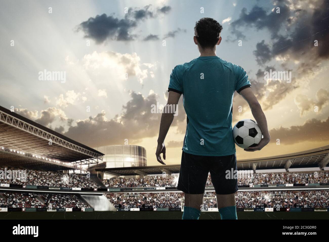 Football players back on the pitch Stock Photo Alamy