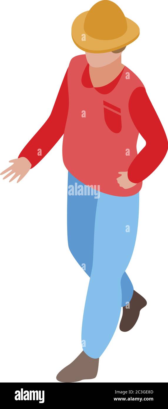 Field farmer icon, isometric style Stock Vector Image & Art - Alamy