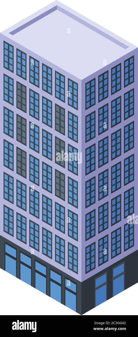 Realtor office building icon, isometric style Stock Vector Image & Art ...