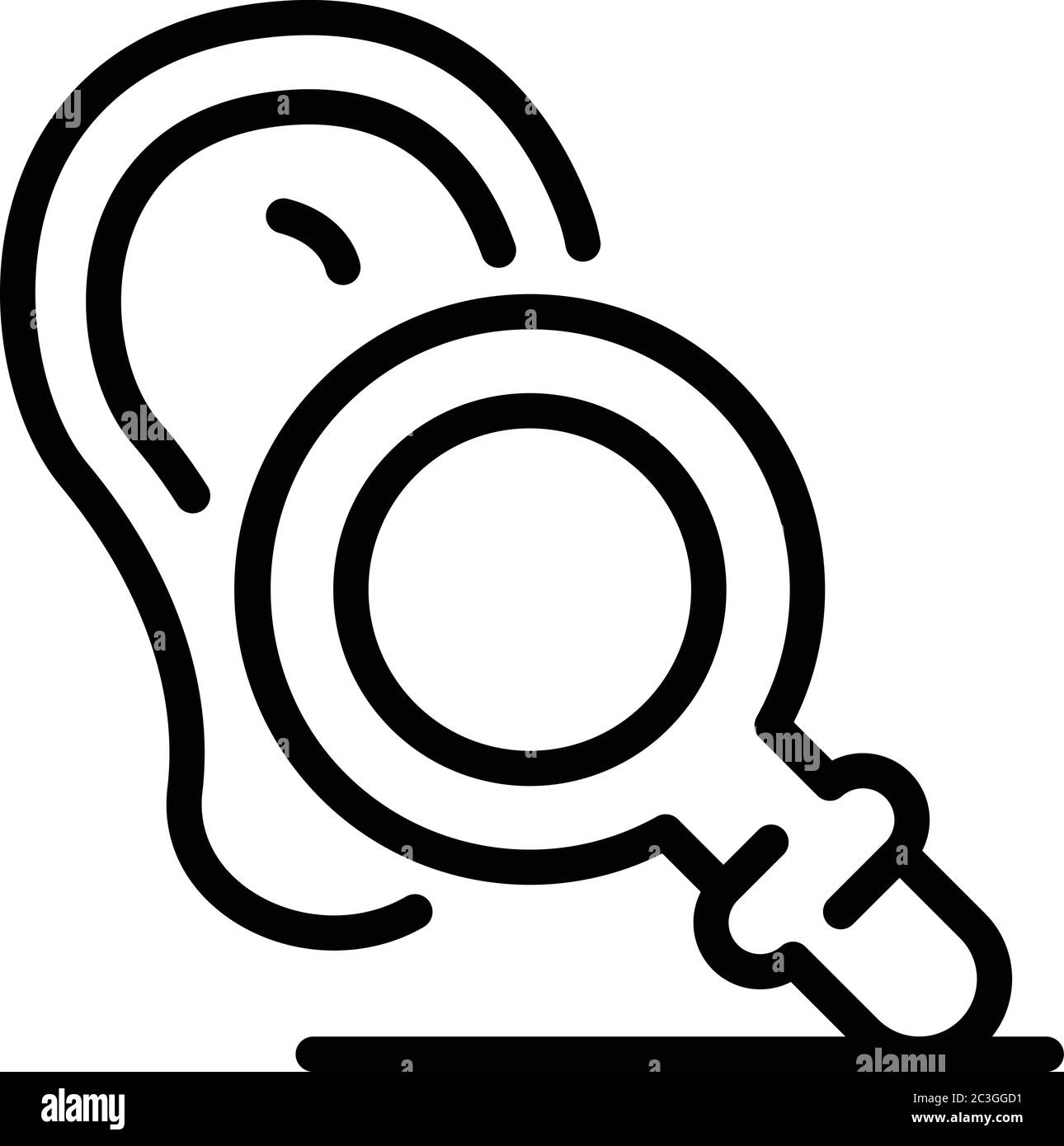 Inspector audit icon, outline style Stock Vector