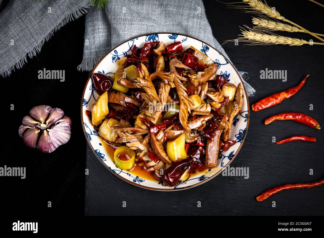 Chinese food is served kidneys Stock Photo Alamy