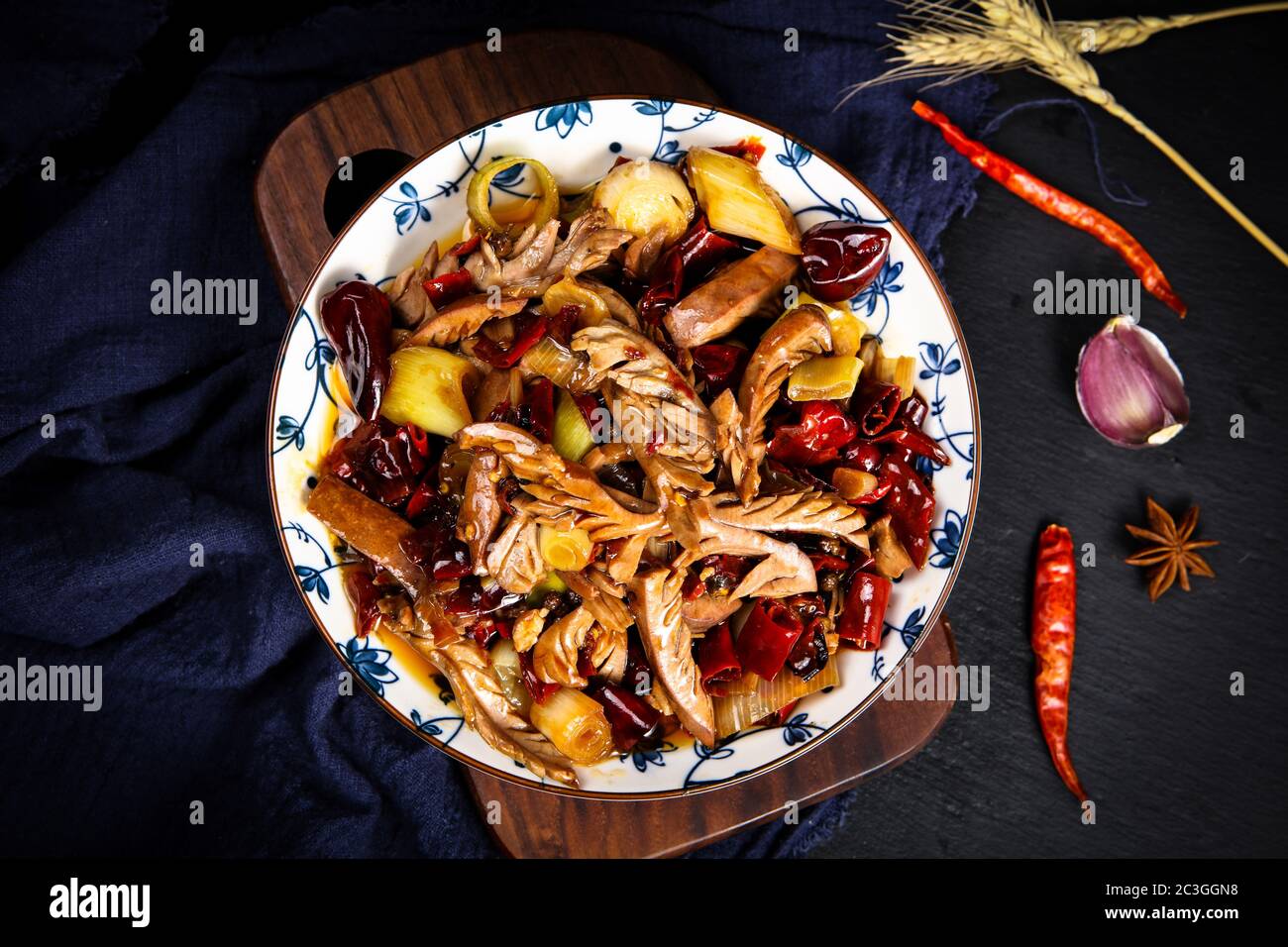 Chinese food is served kidneys Stock Photo Alamy