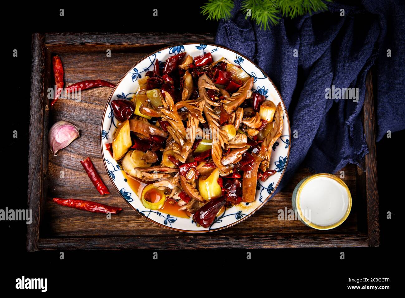 Chinese food is served kidneys Stock Photo Alamy