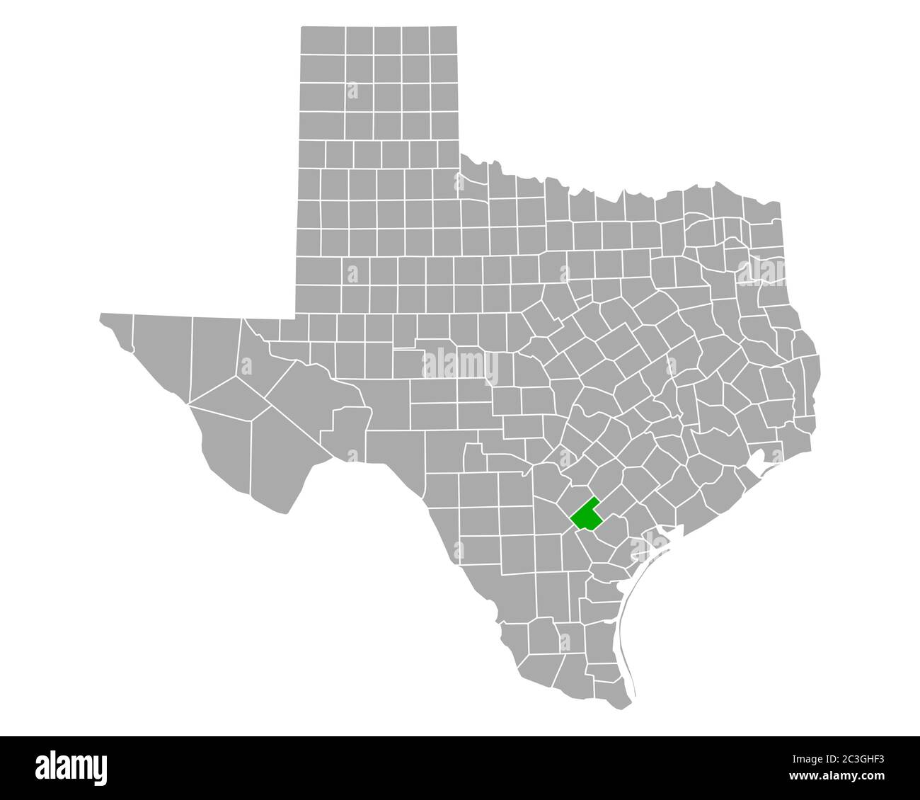 Map of Karnes in Texas Stock Photo Alamy