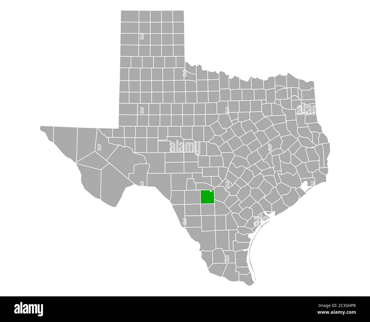 Map of Medina in Texas Stock Photo - Alamy