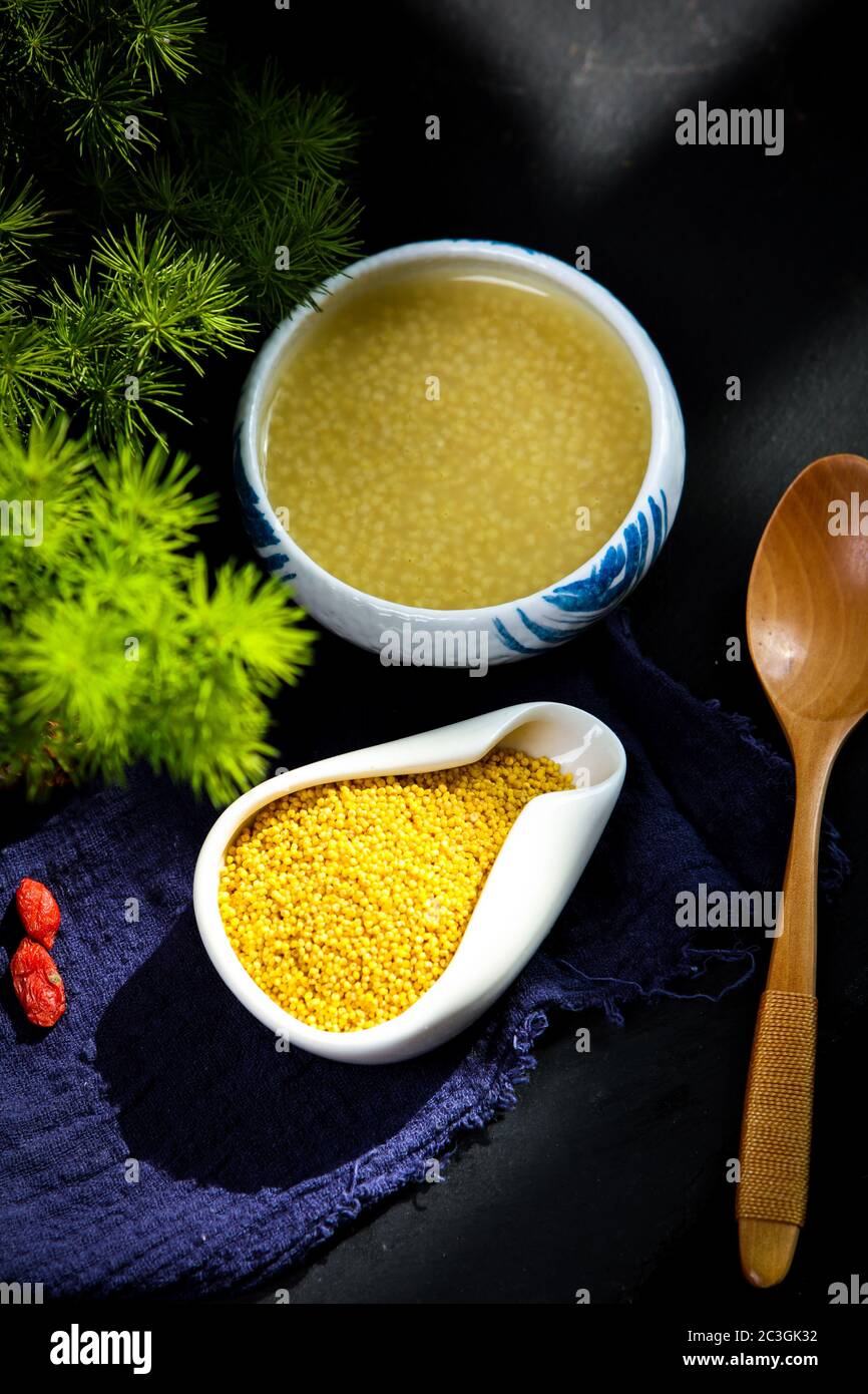 Nutrition delicious millet congee Stock Photo Alamy