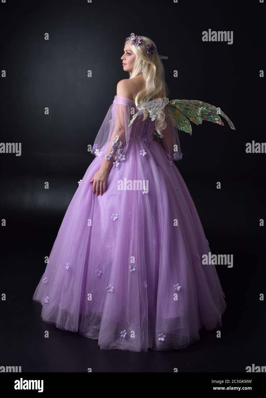 Ball gown back hi-res stock photography 