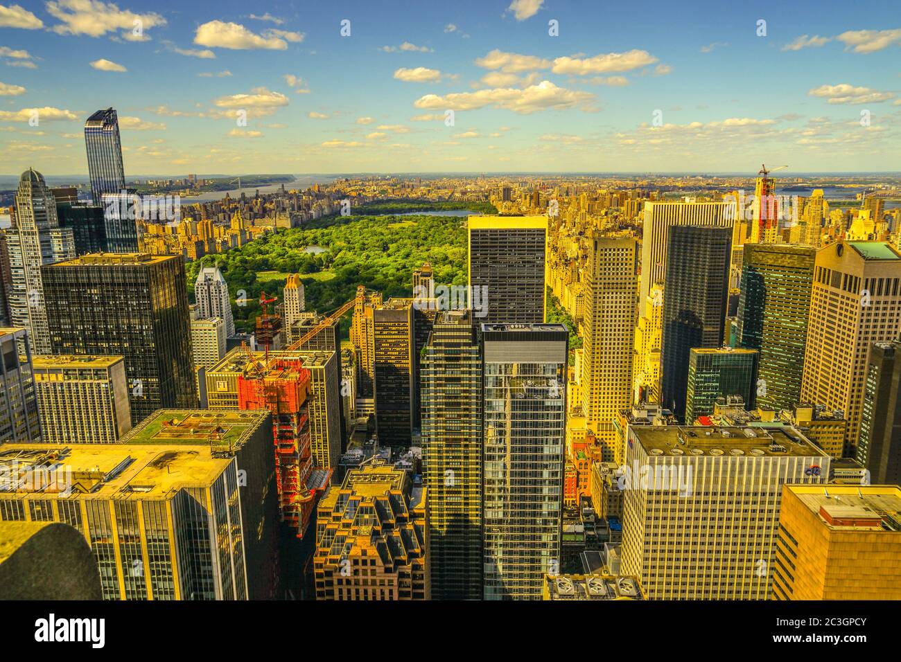 The view from the Rockefeller Center (Top of the Rock Stock Photo Alamy