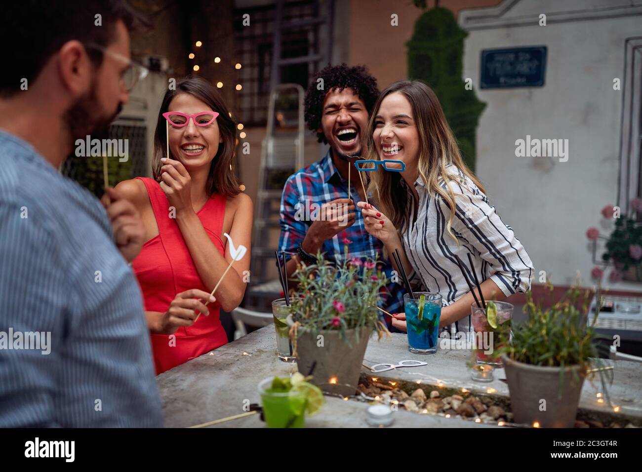 Funny masks hi-res stock photography and images - Alamy