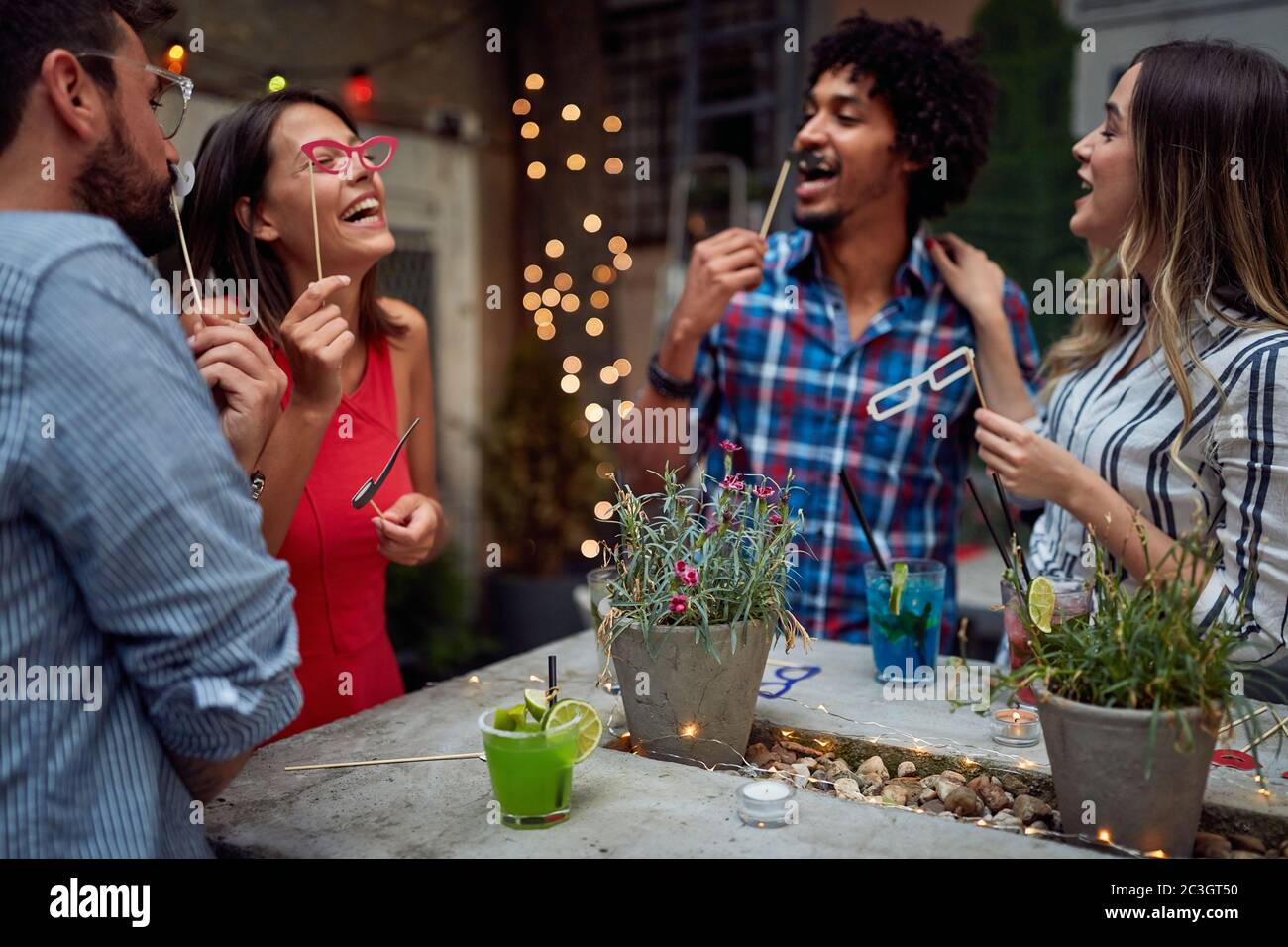 Funny masks hi-res stock photography and images - Alamy
