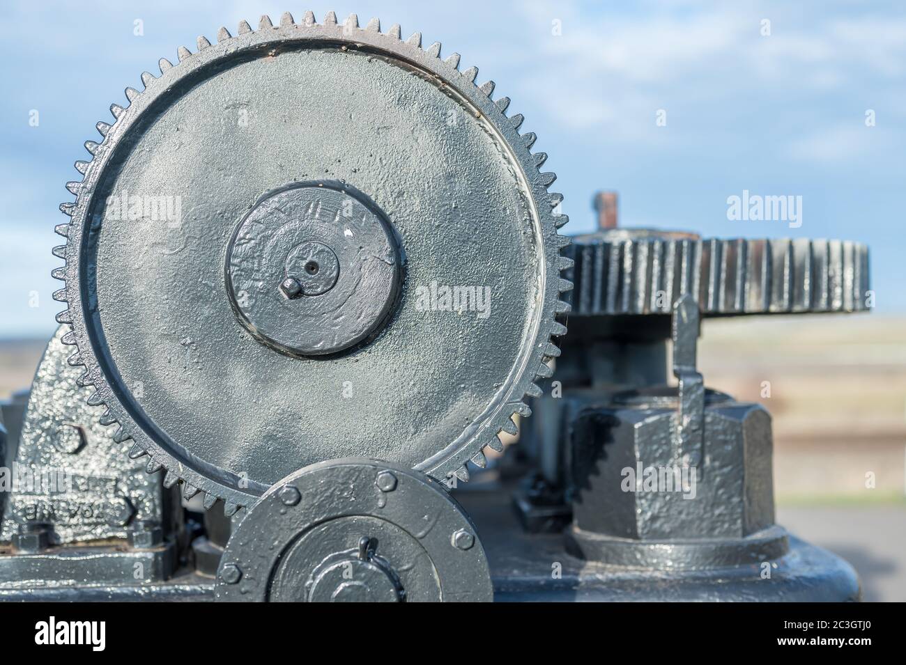Interlocking gears as a technical detail and symbol for teamwork Stock ...