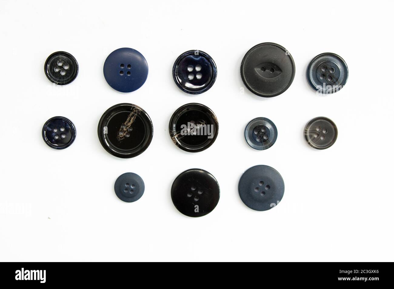 Set round black buttons hi-res stock photography and images - Alamy