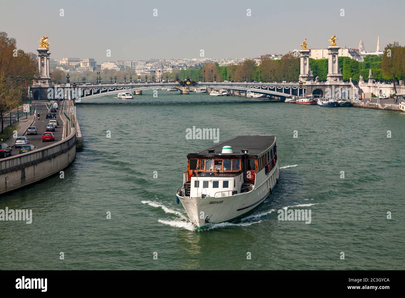 Pont Alexandre III over the River Seine, Paris, France Stock Photo