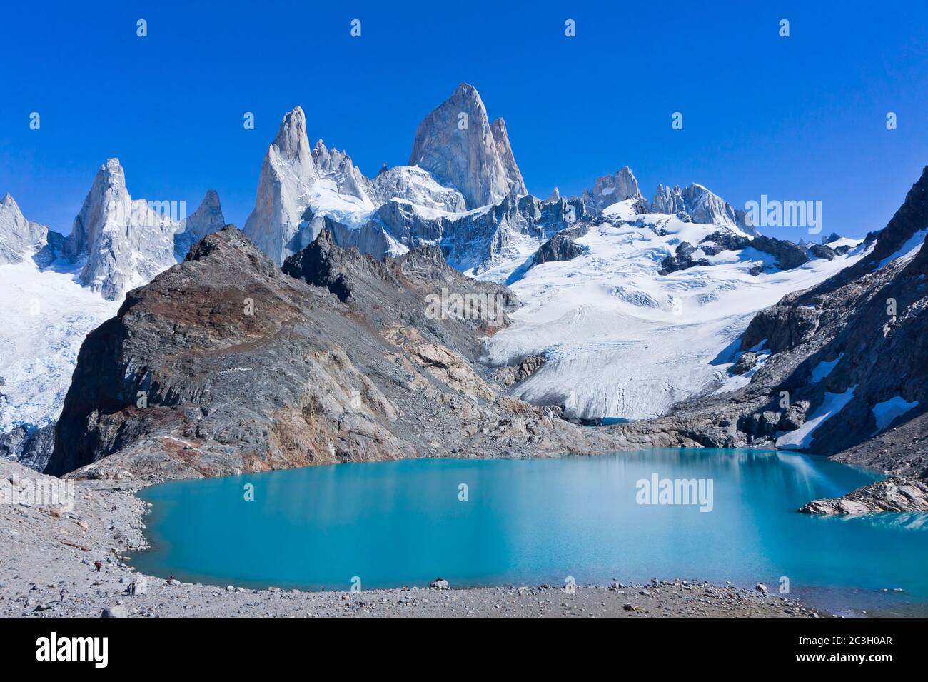 Natural landscape around Monte Fitz Roy, Patagonia, Argentina, South America Stock Photo