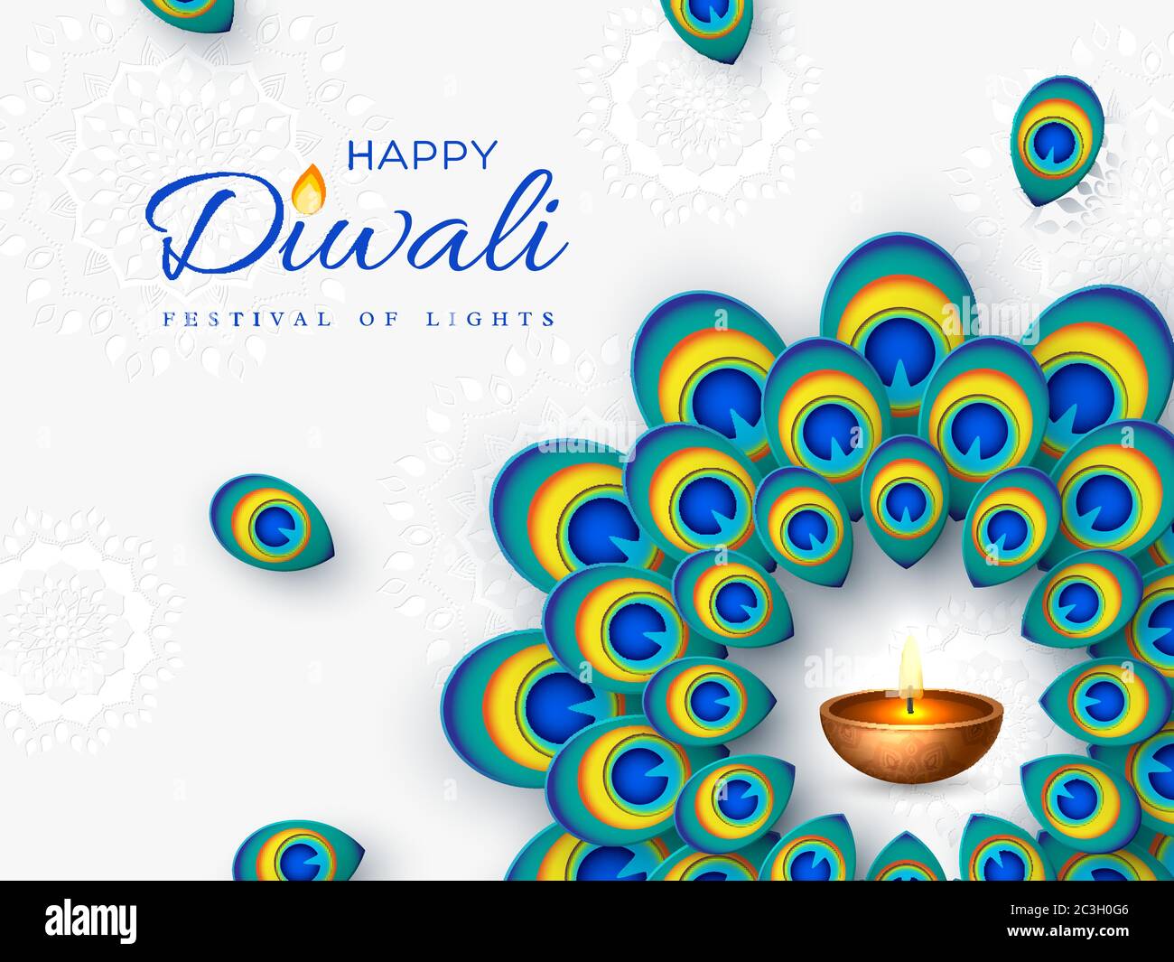 Peacock diwali Stock Vector Images Alamy