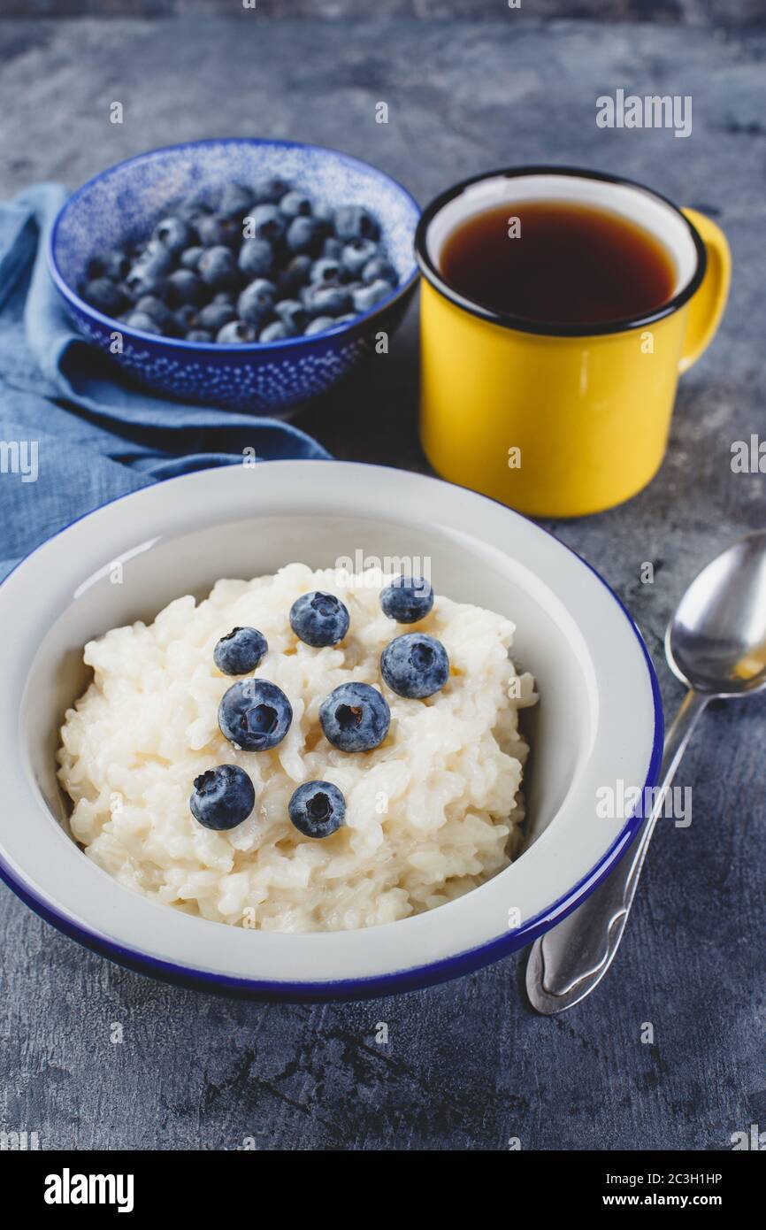 Milk rice porridge Stock Photo Alamy