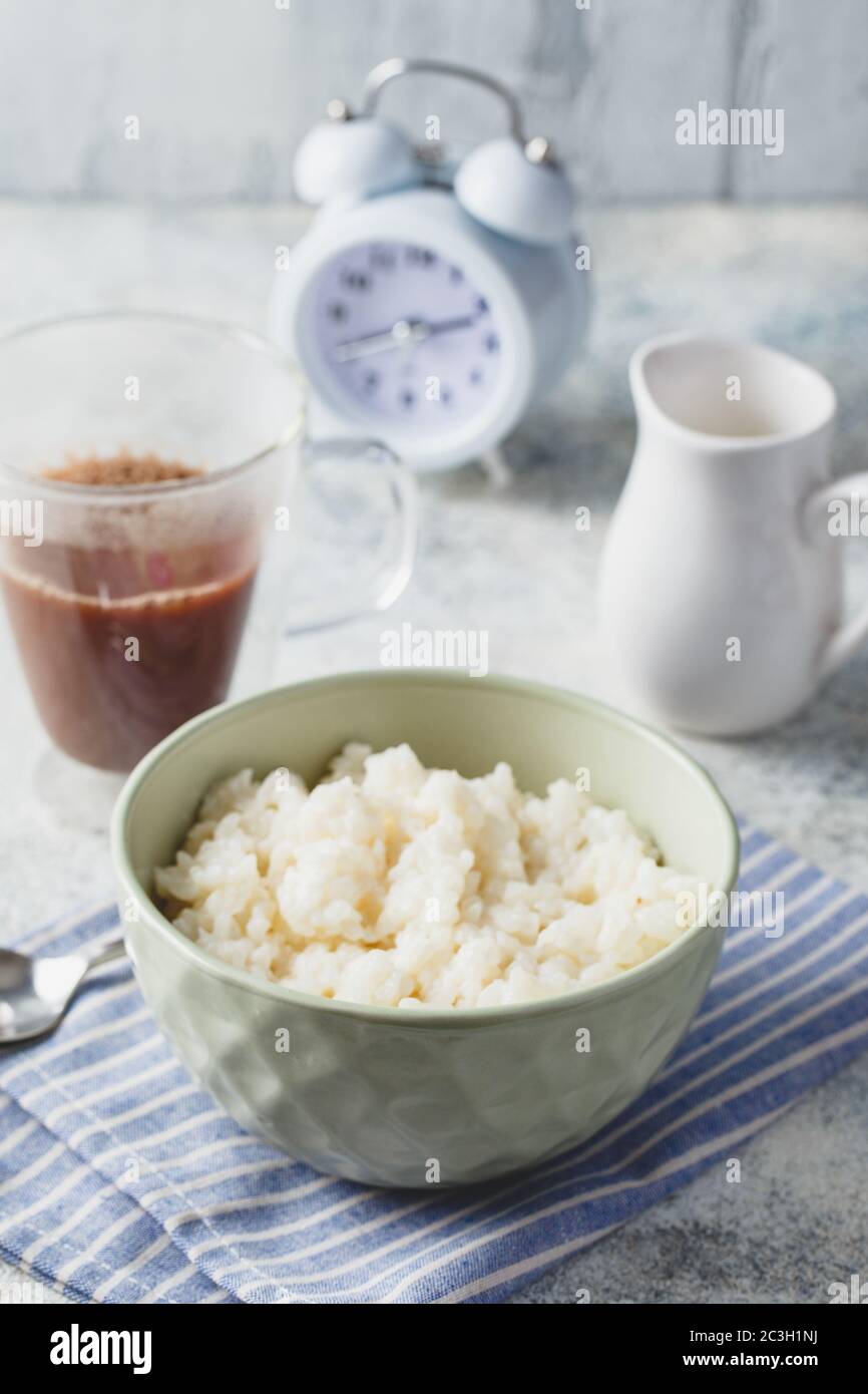 Milk rice porridge Stock Photo Alamy