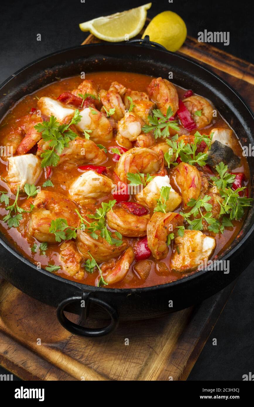 Traditional Native American fish stew