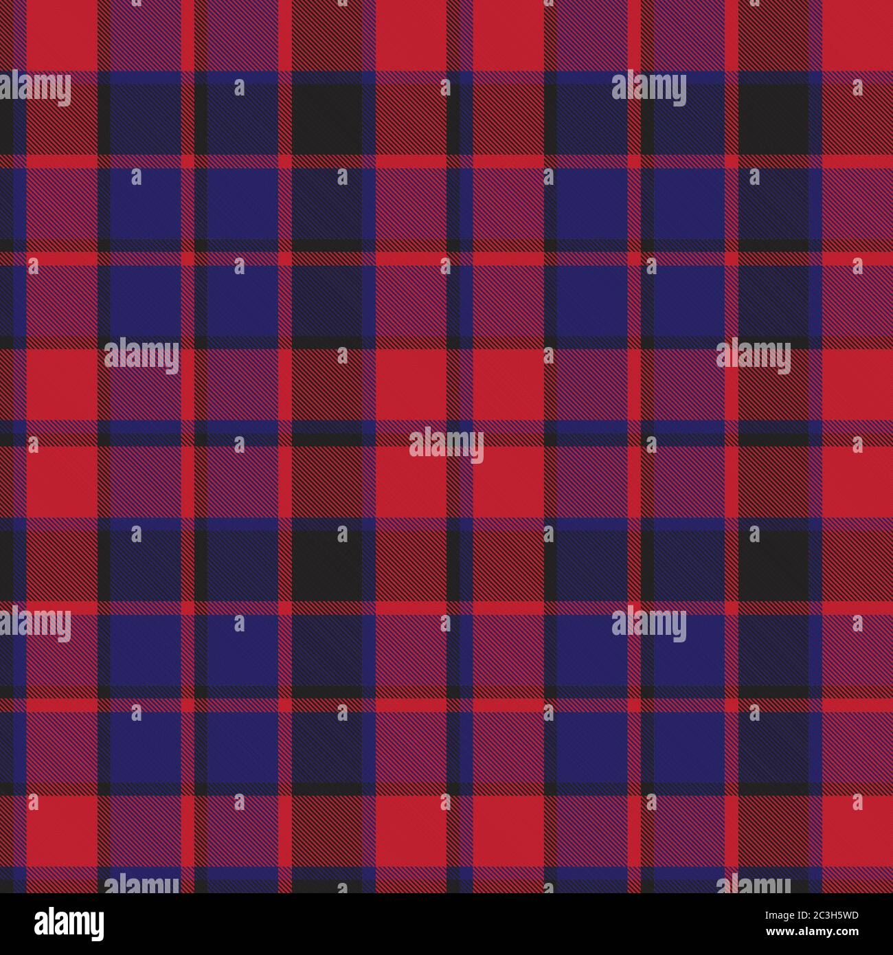 Red and navy plaid, checkered, tartan seamless pattern suitable for ...
