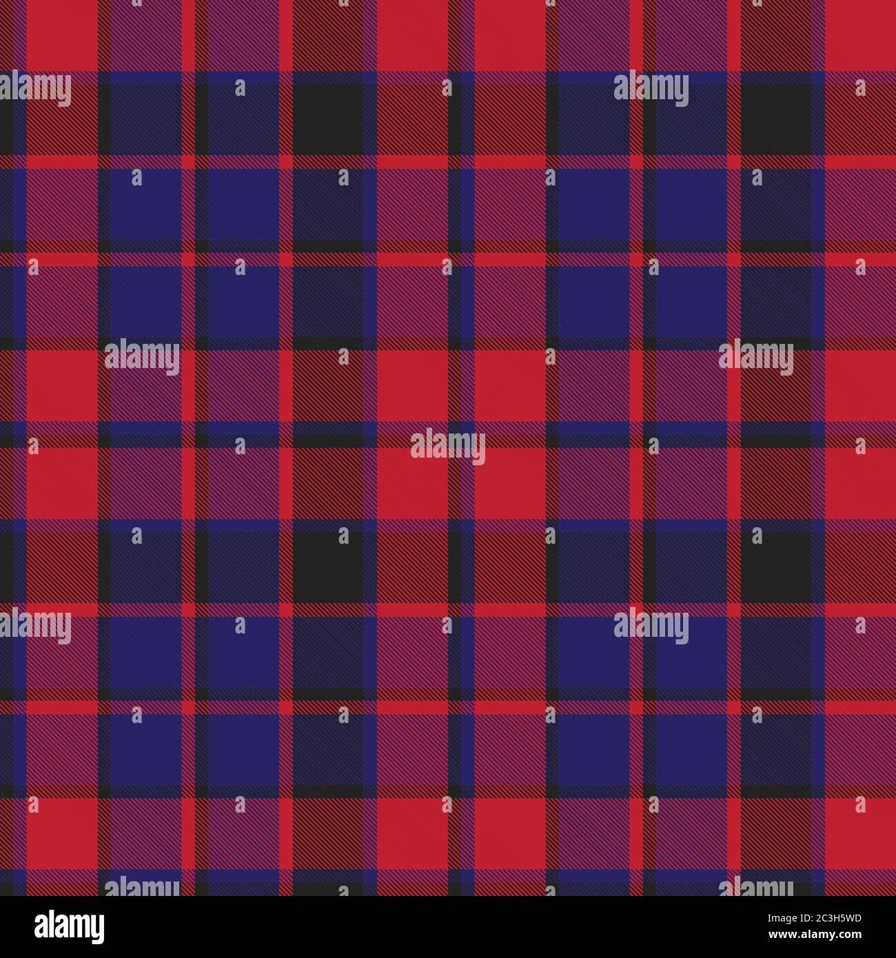Red and navy plaid, checkered, tartan seamless pattern suitable for