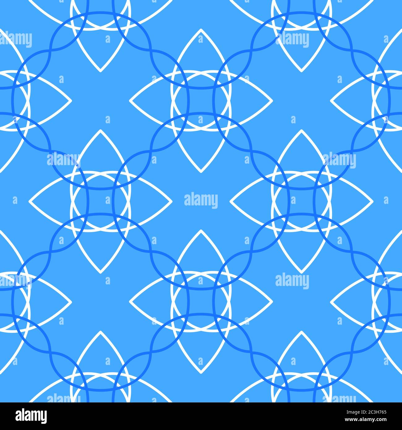 Portuguese azulejo tiles. Encaustic seamless patterns, prints. Stock Vector