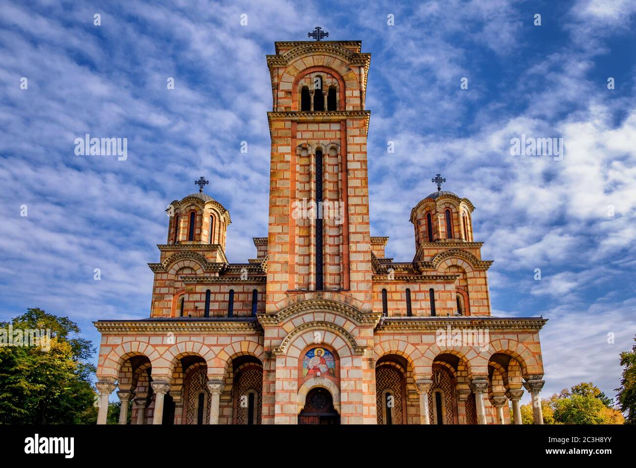 St. Mark's Church Serbian Orthodox Church In The Tasmajdan Park In 