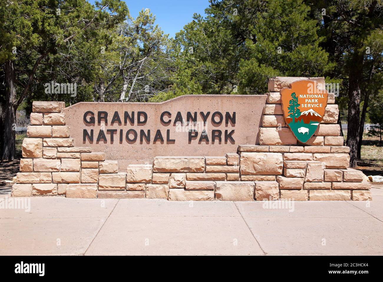 The entrance to the Grand Canyon National Park, Arizona, USA Stock Photo - Alamy
