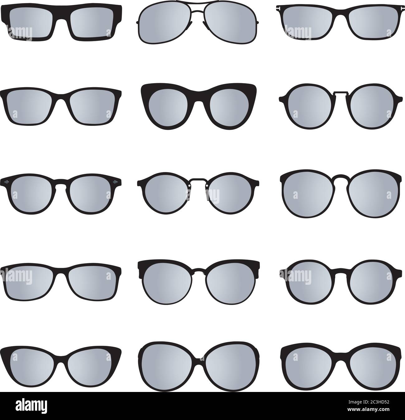 Set sunglasses. Vector outline illustration Stock Vector Image & Art