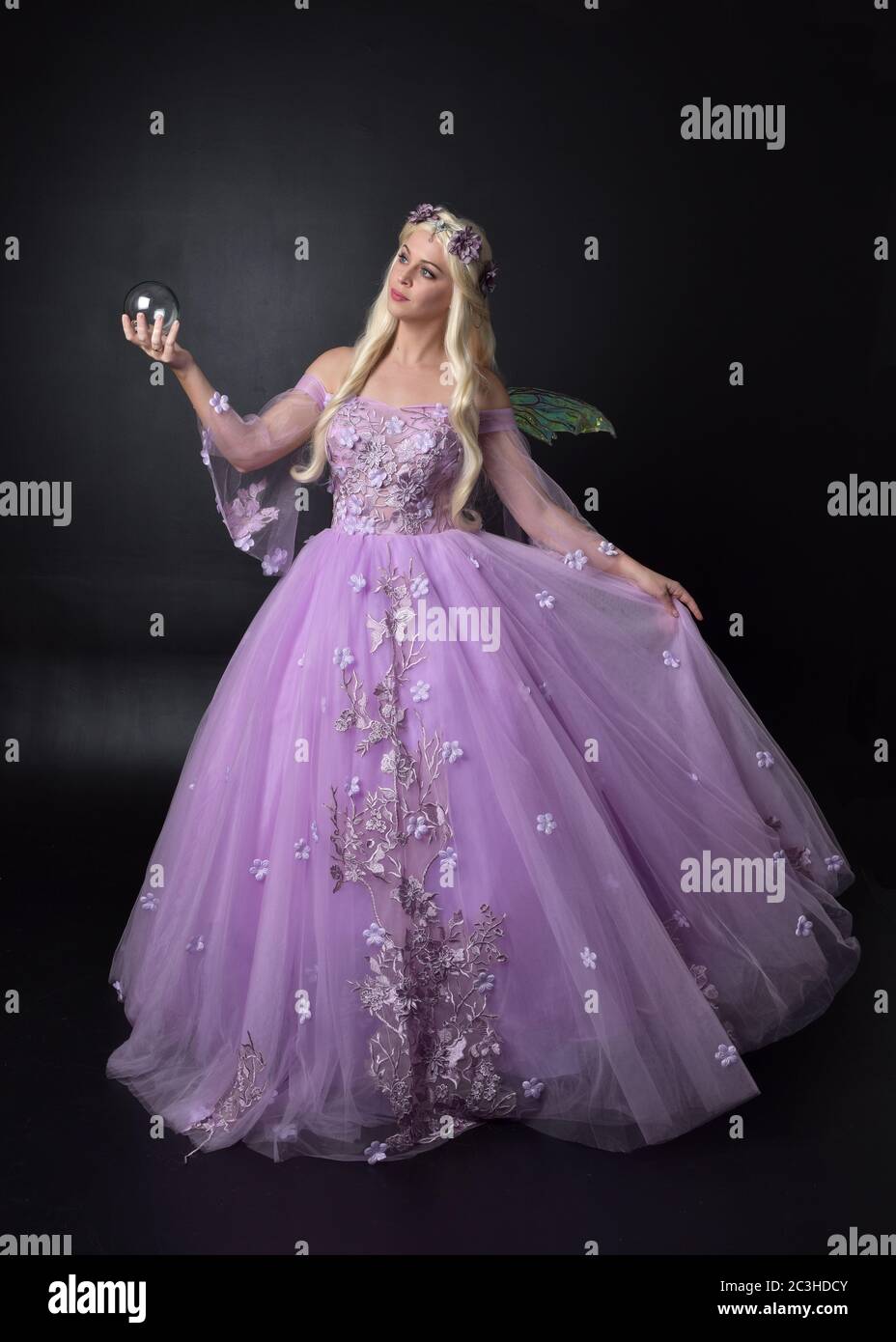 Purple gown hi-res stock photography and images - Alamy