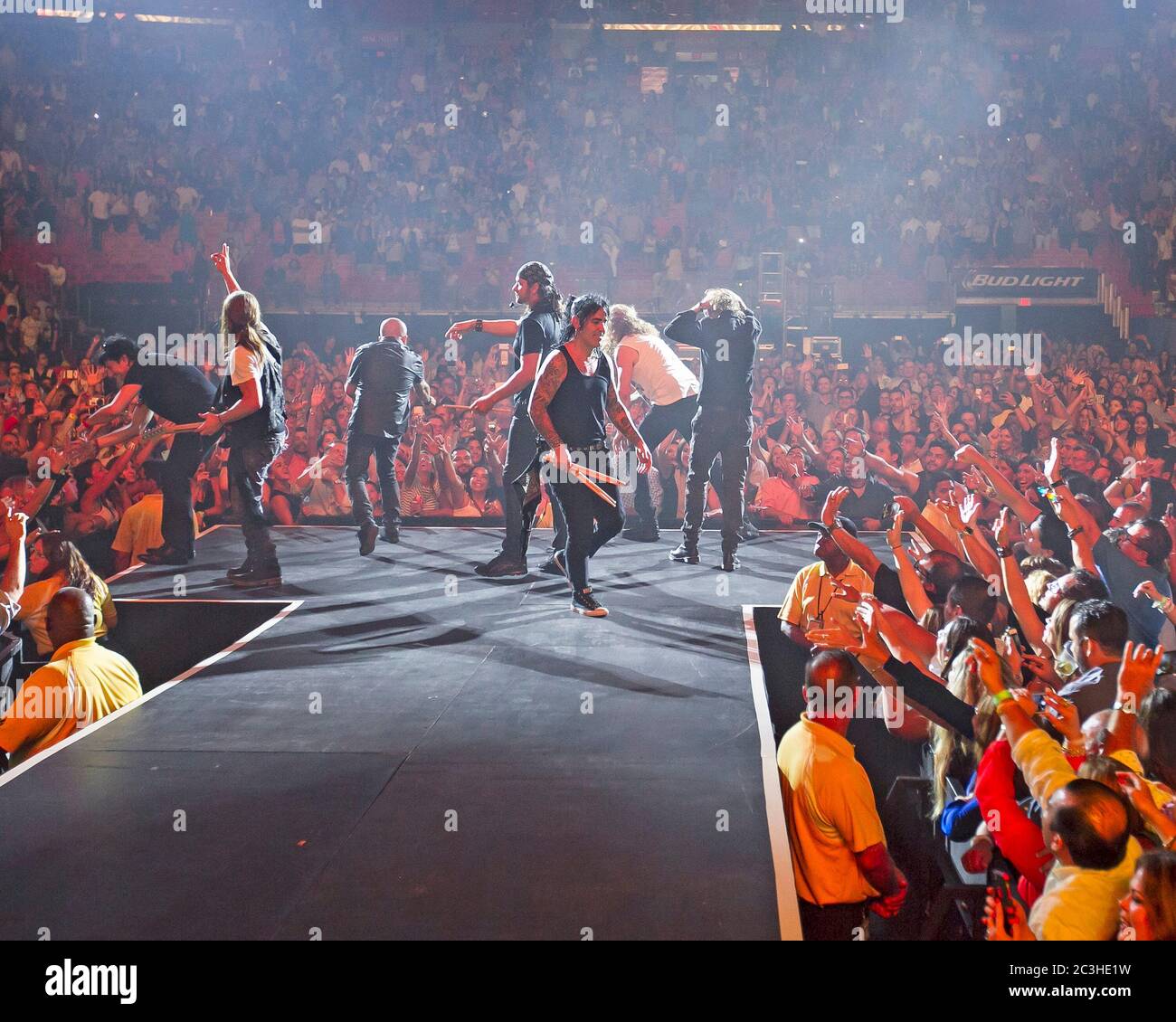 Mana members Fher Olivera, Juan Calleros, Sergio Vallin and Alex