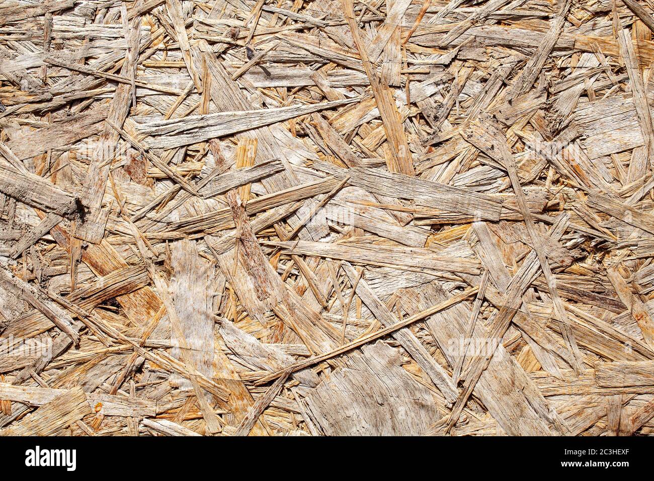 brown pressed chip panel closeup. abstract background Stock Photo