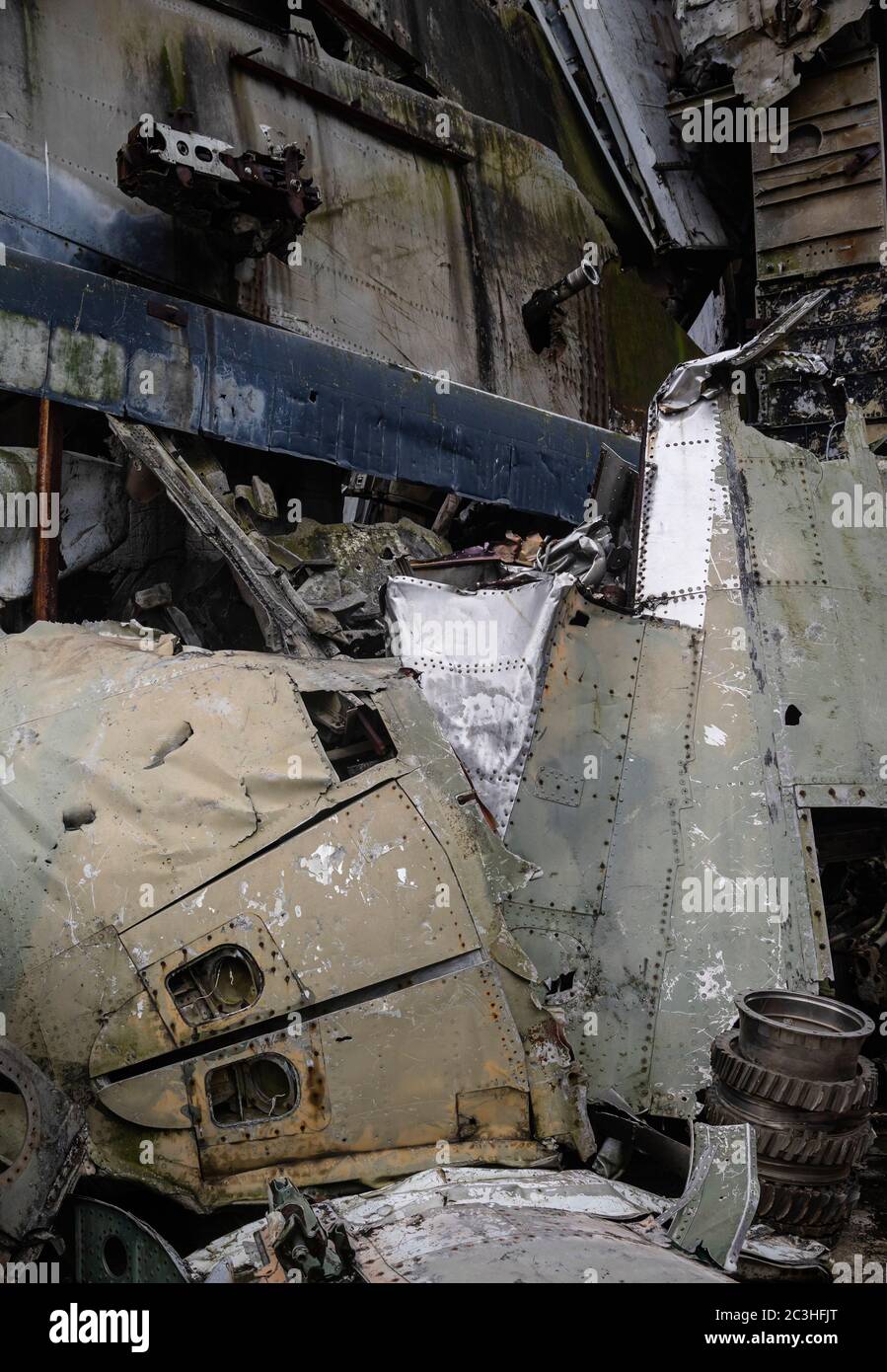 Captured and wrecked US, French, and Viet Minh military aircraft ...