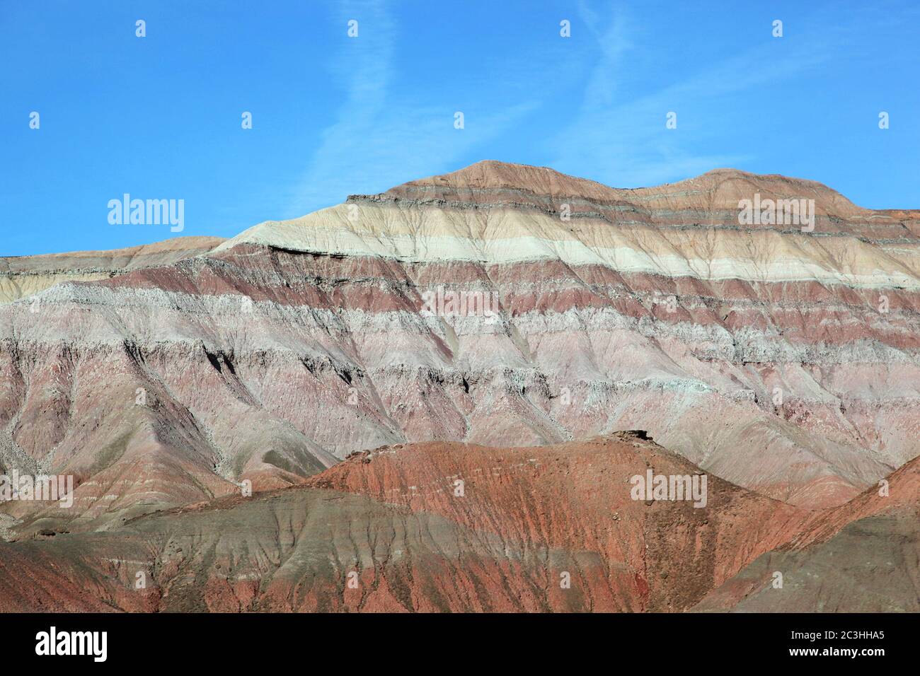 Colourful rock formation on route to Tuba City from Grand canyon