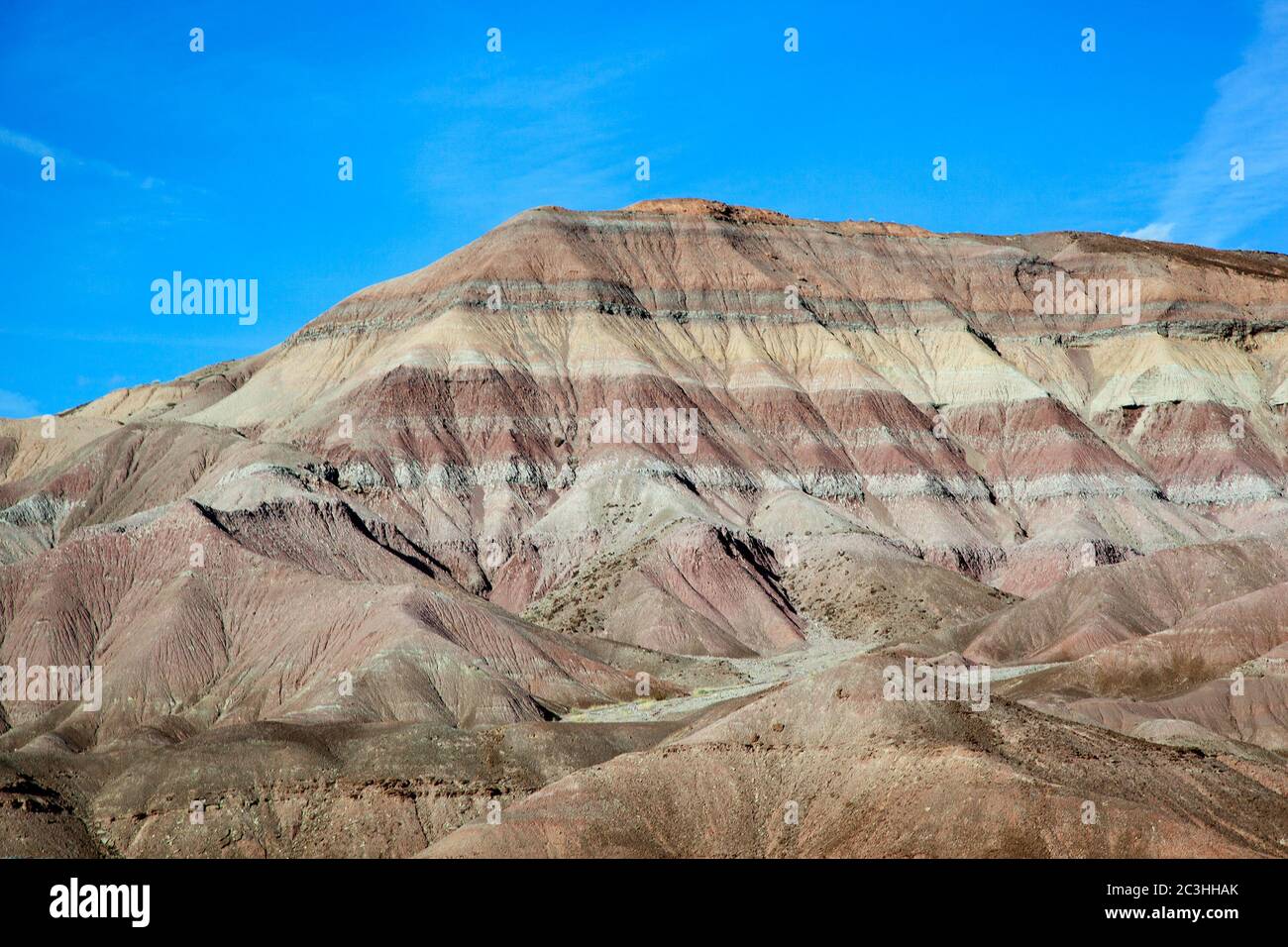 Colourful rock formation on route to Tuba City from Grand canyon
