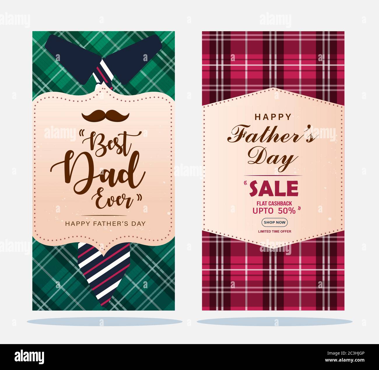 Best dad ever and father's day sale with discount, combo poster, vector