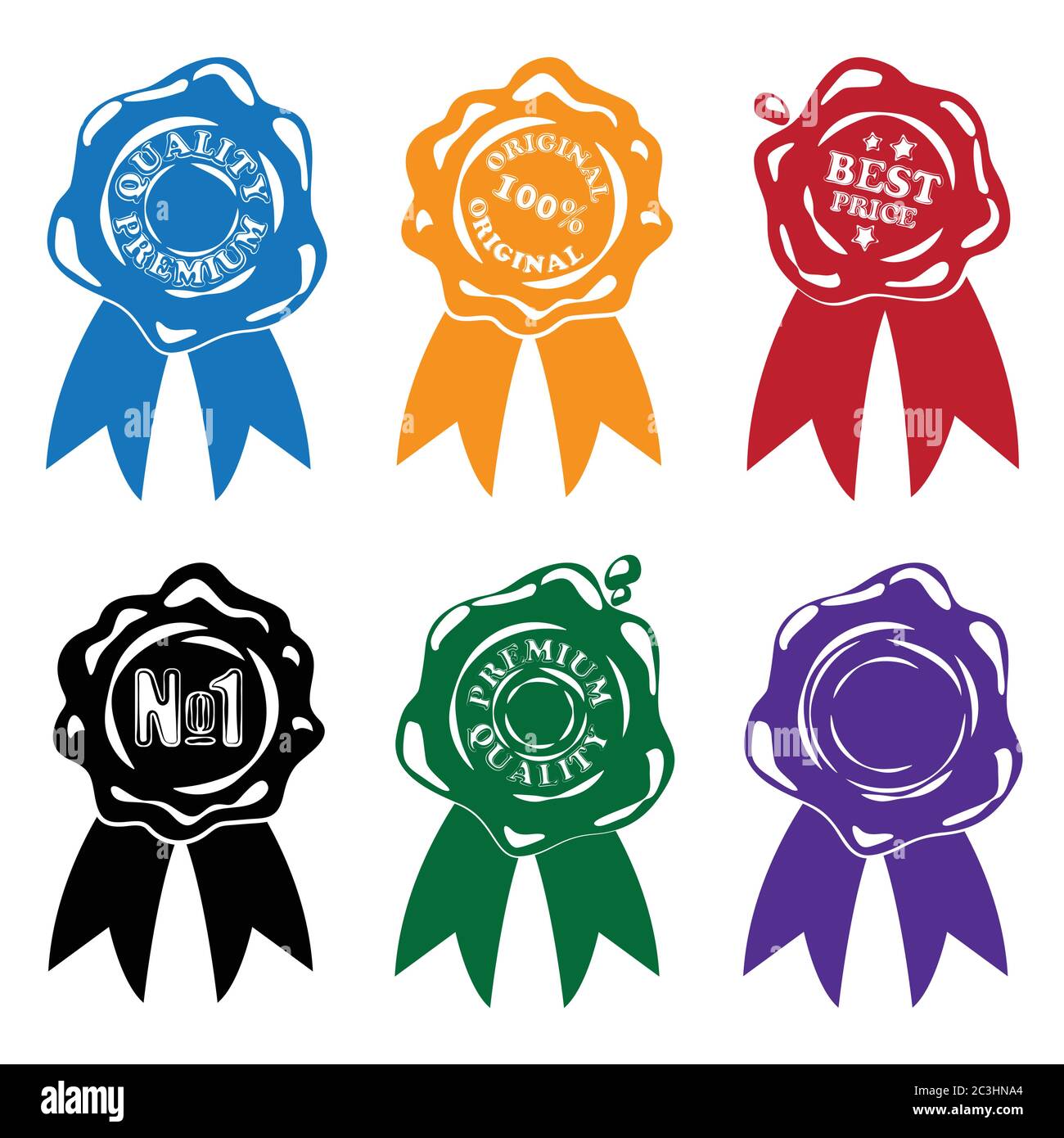 Multi Point Seal Vector Many seals Stock Vector Images - Alamy