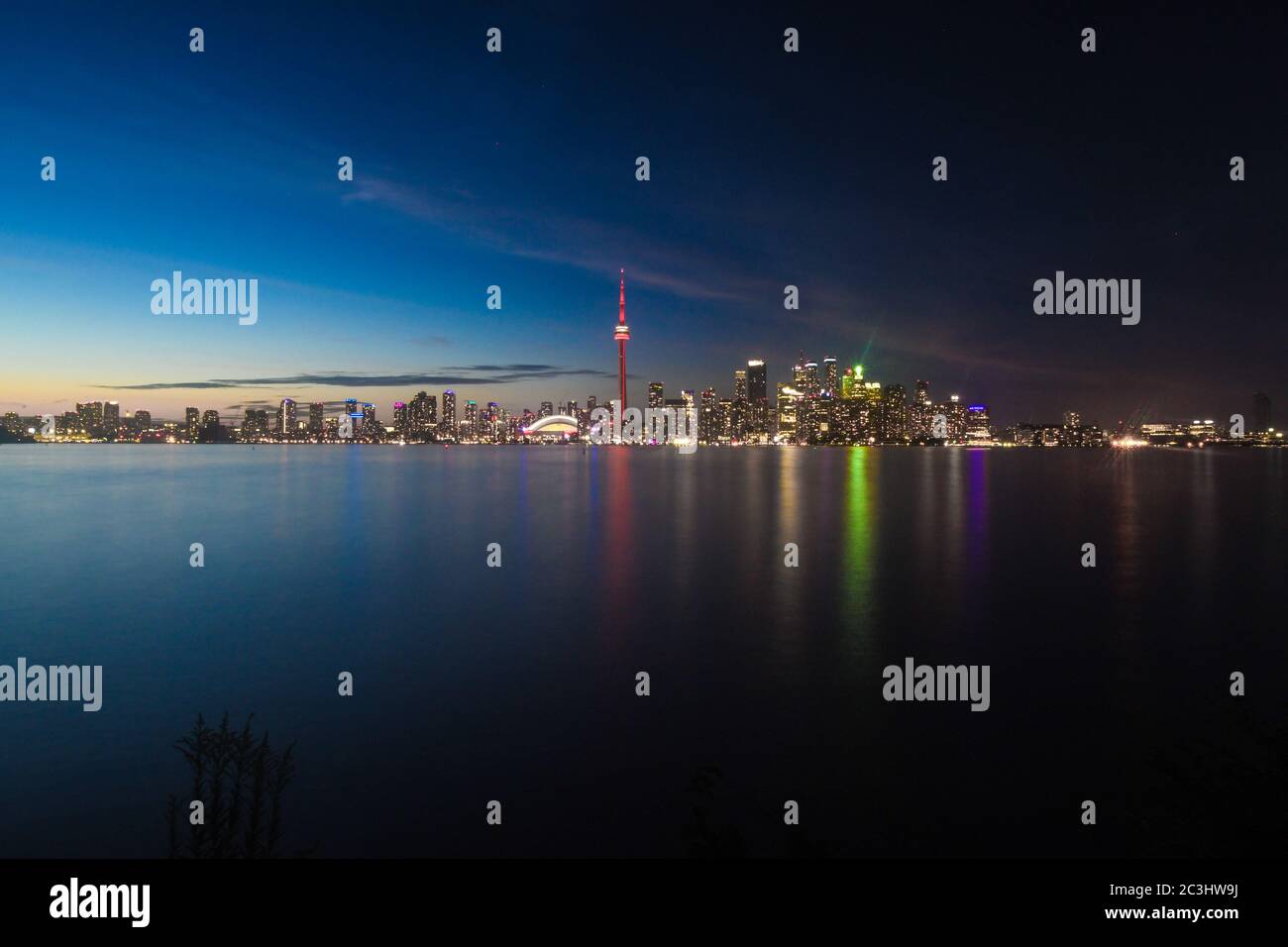 Toronto skyline from the island Stock Photo - Alamy