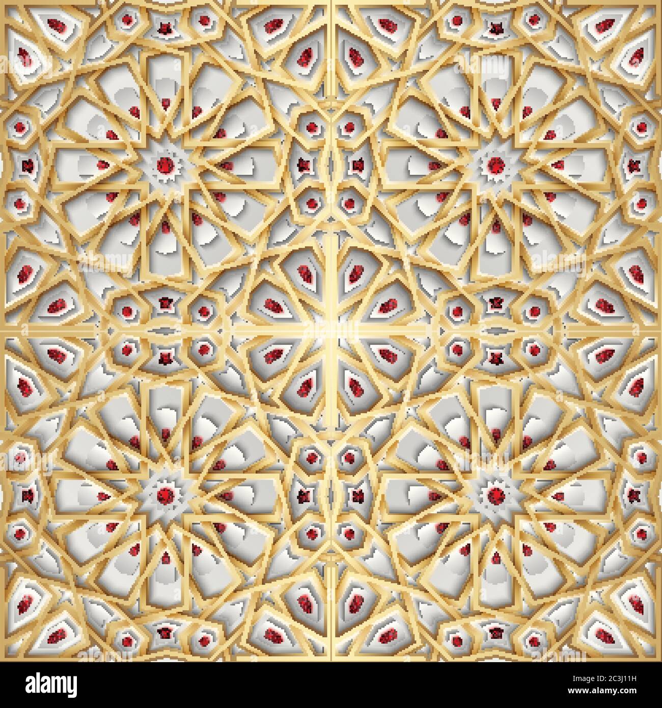 Islamic seamless pattern with stars. Vector background Stock Vector ...