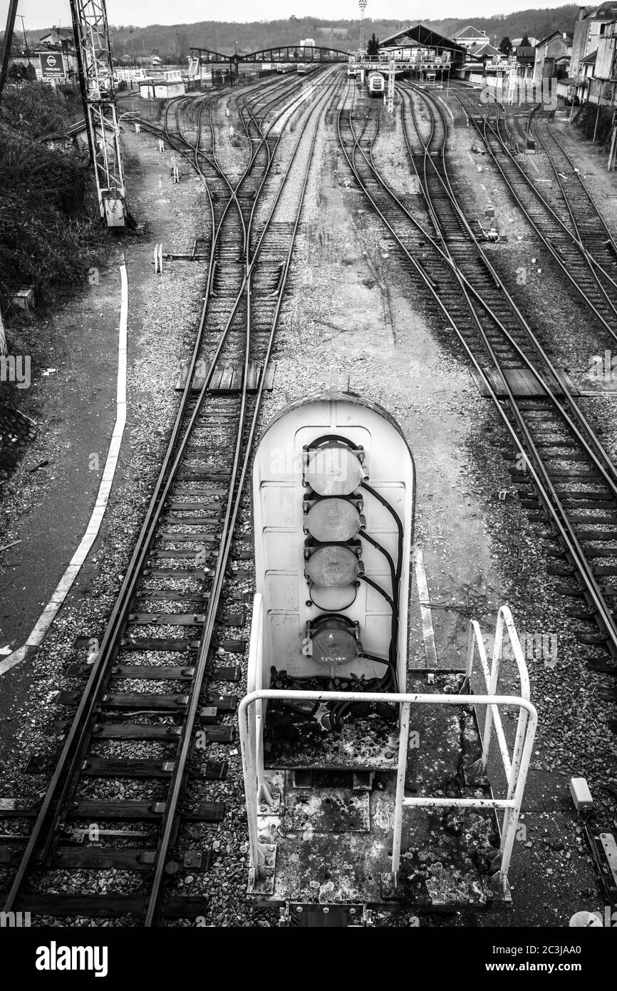 Railway bridge france Black and White Stock Photos & Images Alamy