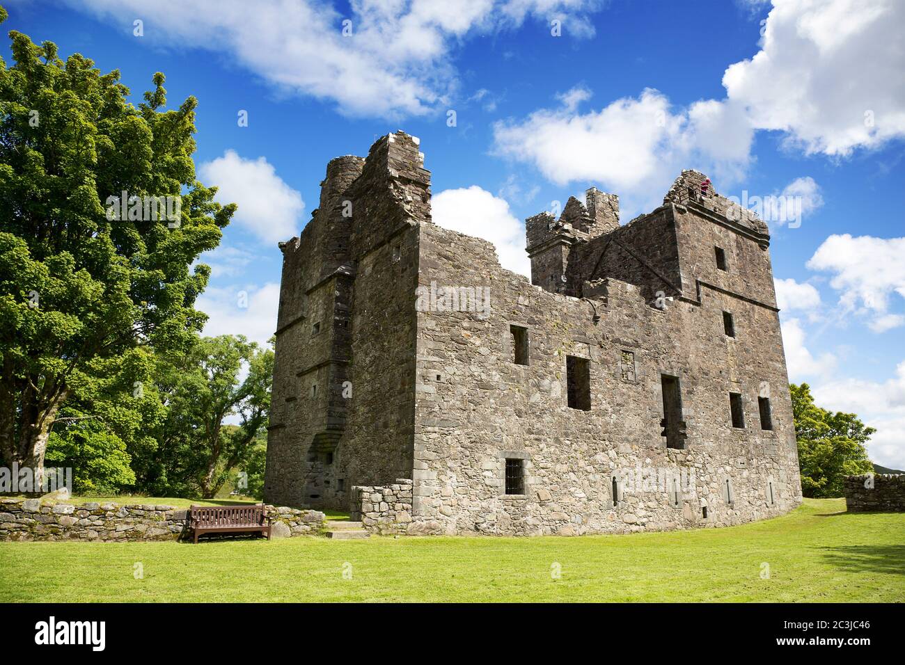 Carnasserie Castle in Kilmartin, Argyll, Scotland. Renaissance residence built in 1560. Stock Photo