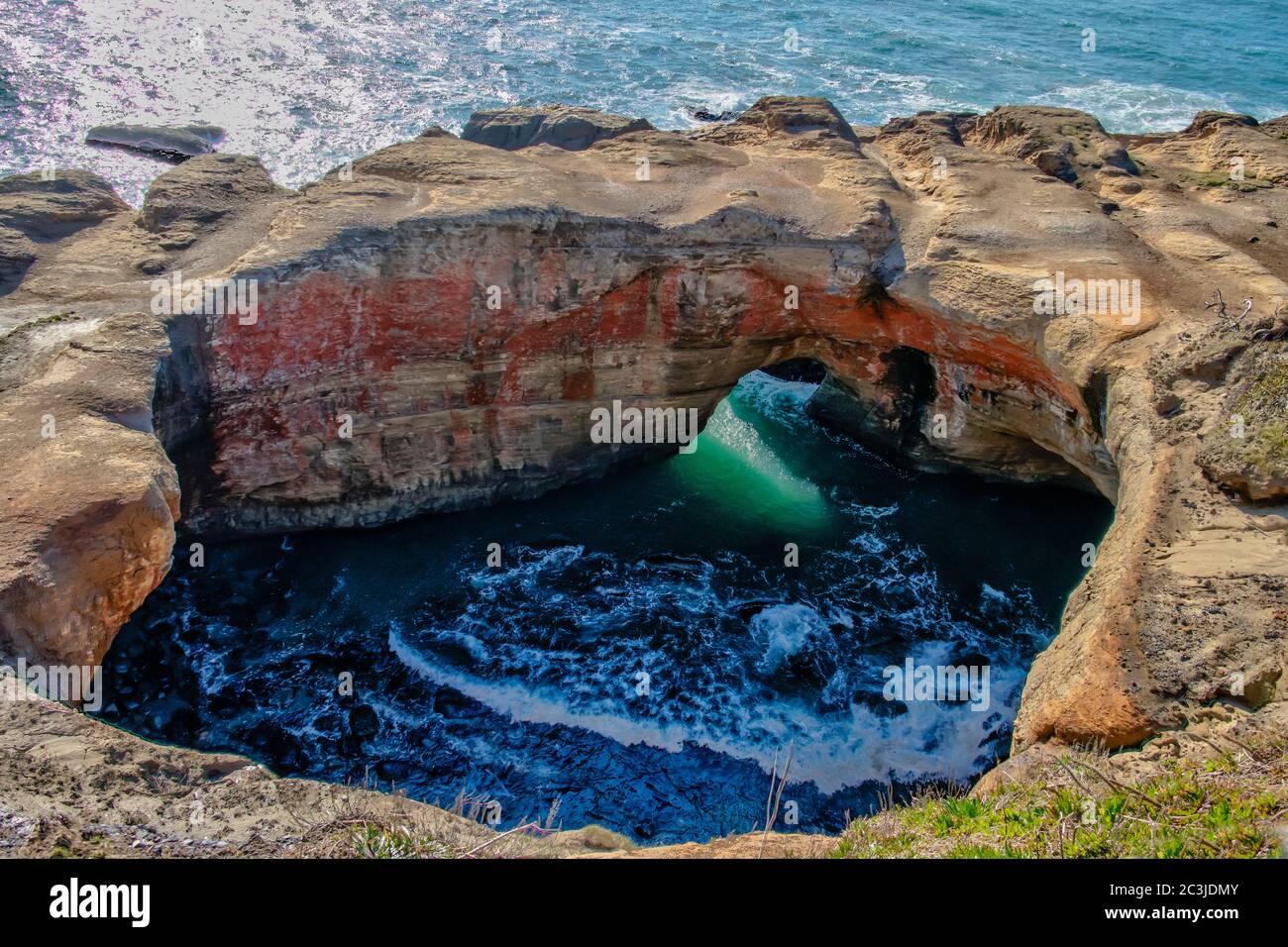 Devils Punch Bowl State Natural Area Stock Photo