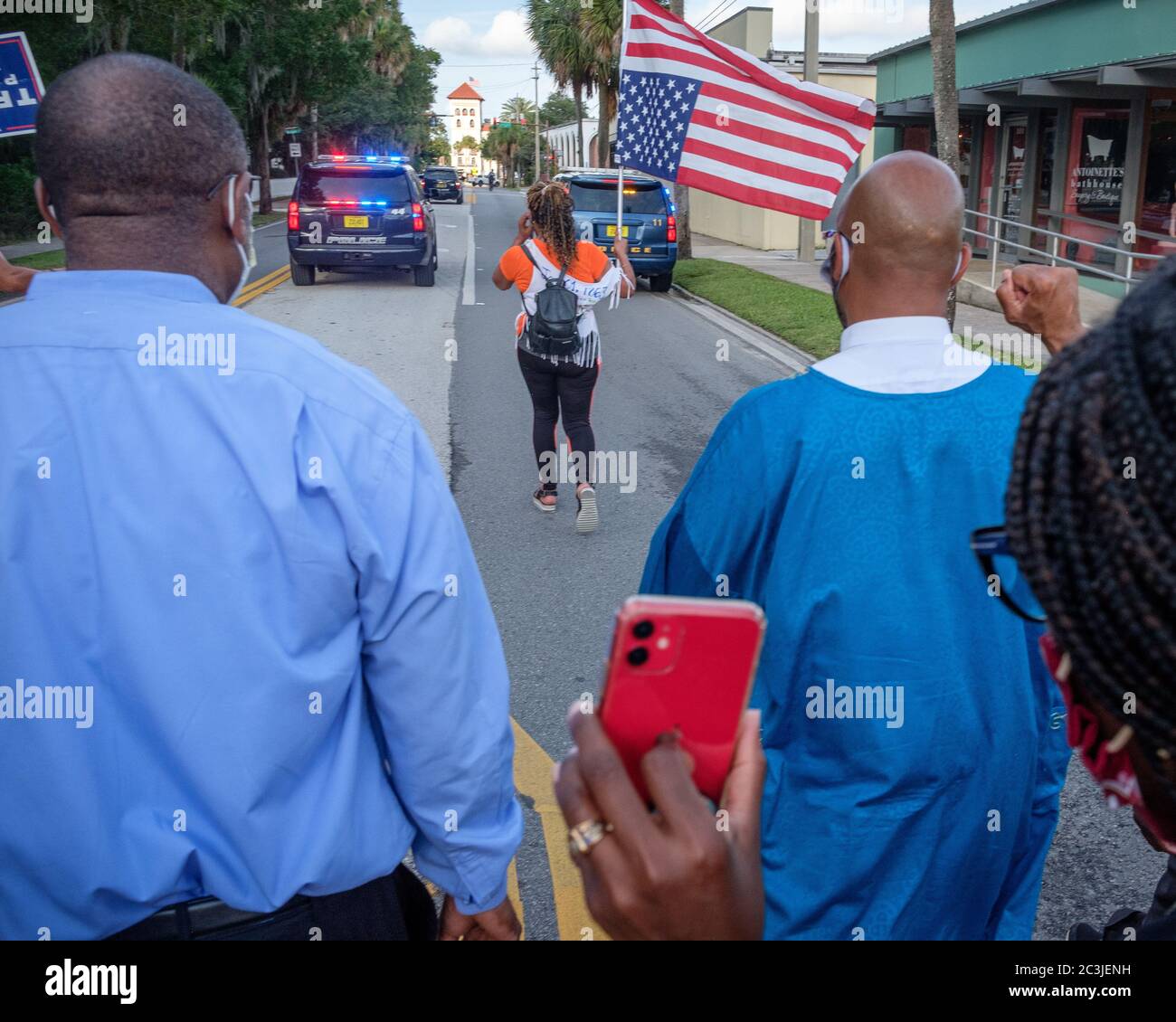 Black Lives Matter rally. St. Augustine, Florida Stock Photo