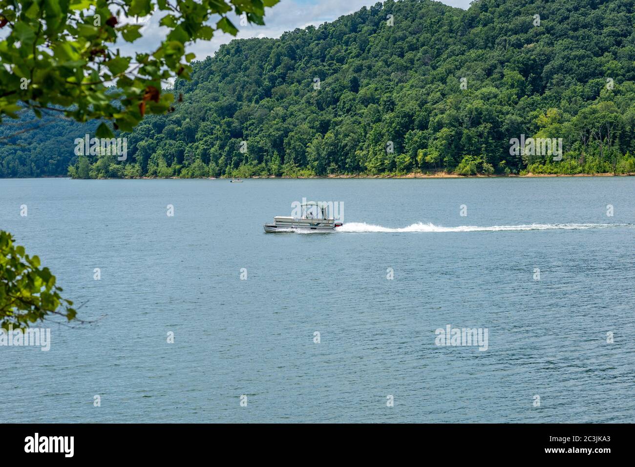 Boating on Cave Run Lake in Kentucky Stock Photo Alamy